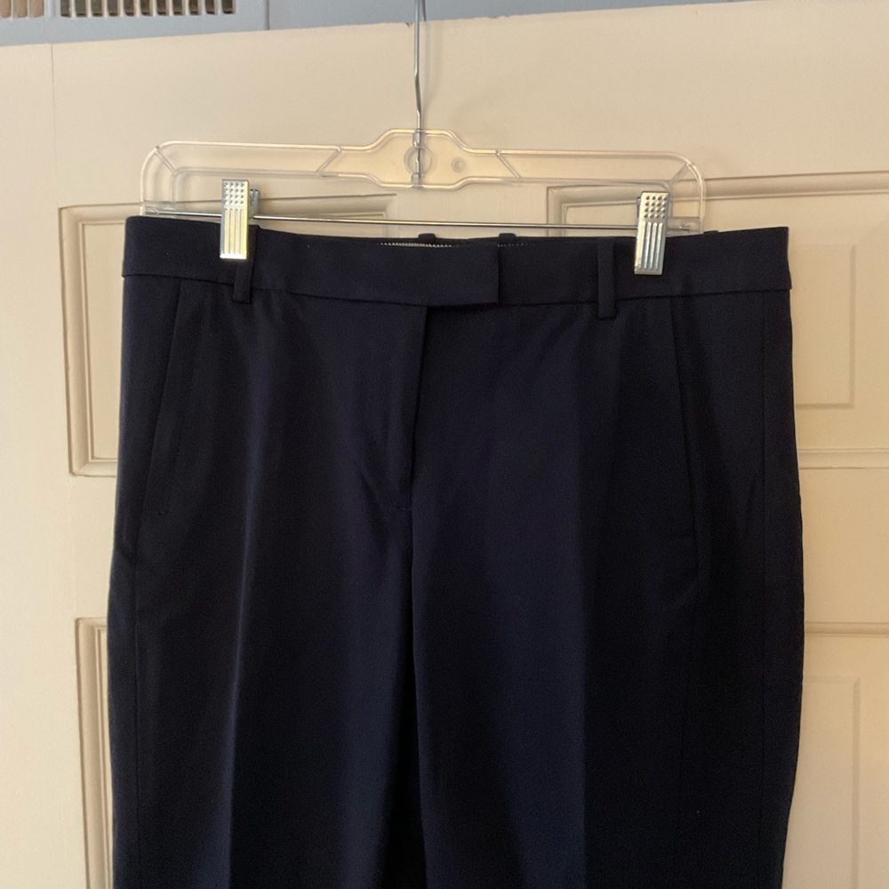 J.Crew Maddie pant in two-way stretch cotton Navy Blue Size 8 NWT Office Work - Picture 3 of 9